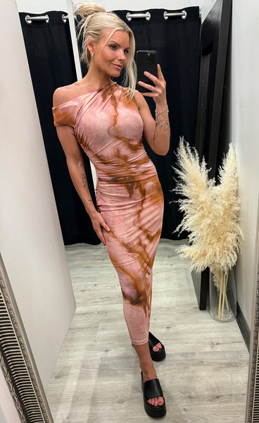 Tiana mesh dress - rose