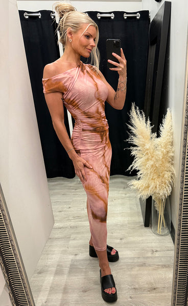 Tiana mesh dress - rose
