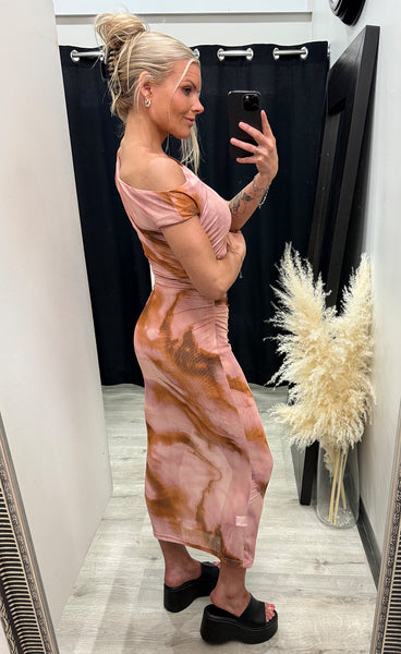 Tiana mesh dress - rose
