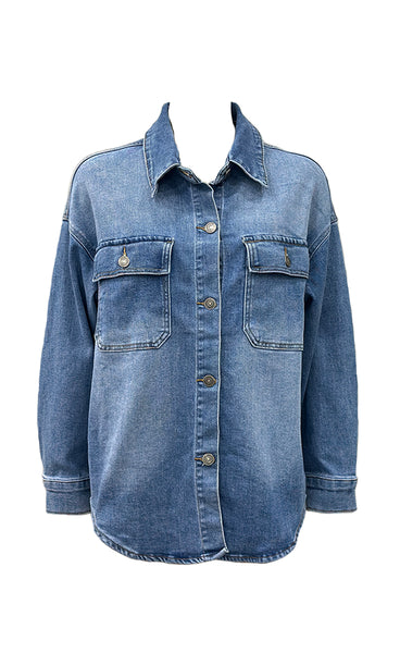 Gallaskyrta 25006 - denim blue