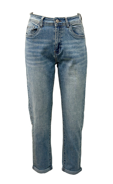 Teygju gallabuxur 2176-2-A - MOM FIT