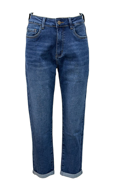 Teygju gallabuxur 2189-2-A - MOM FIT