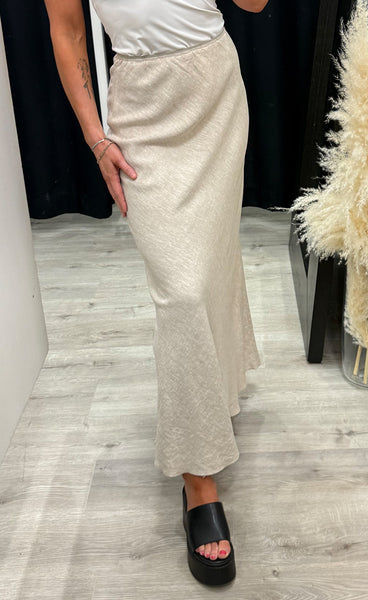 Viana ginia skirt - sand melange
