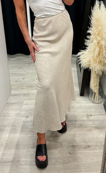 Viana ginia skirt - sand melange