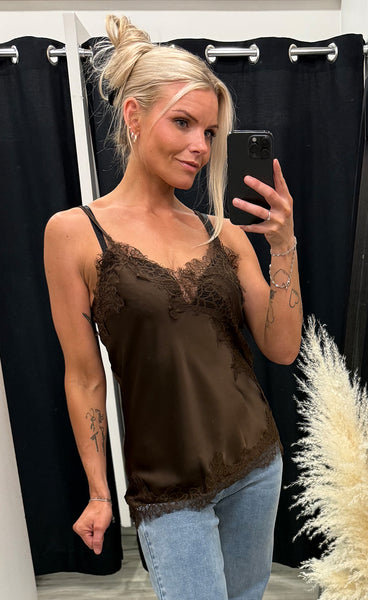 Lace top 1009 - brown