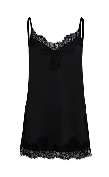 FREEQUENT Bicco slit top - black
