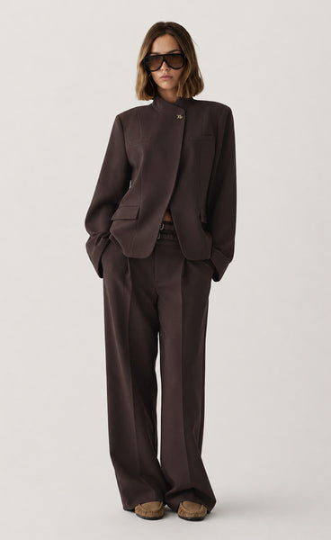N-Monique blazer - chocolate