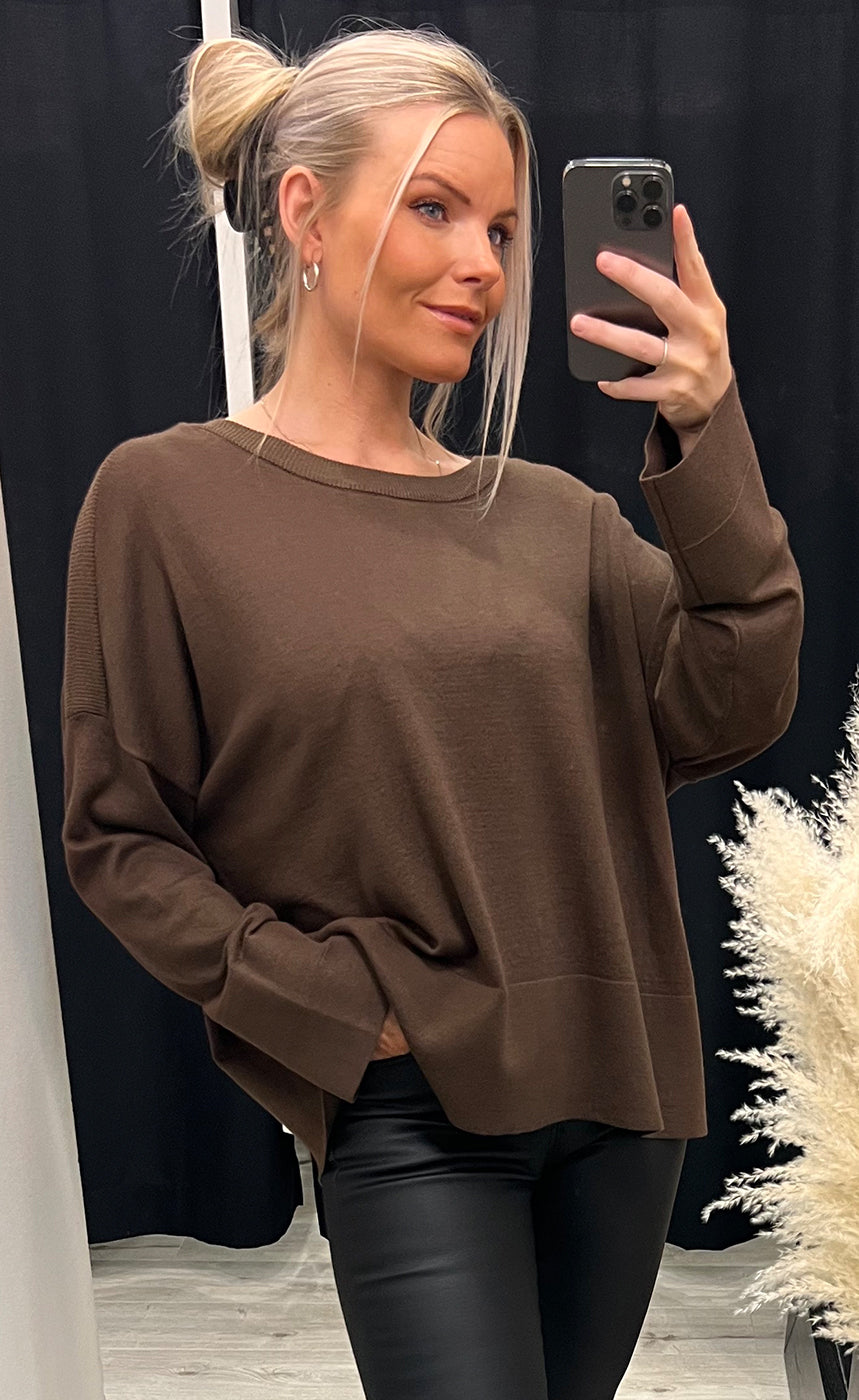 Alma pullover 1 - brown
