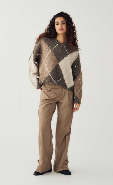 Lai knit - ash brown mix