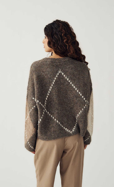 Lai knit - ash brown mix