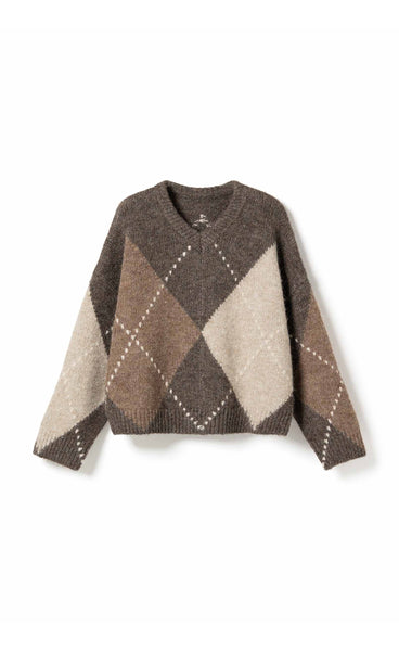 Lai knit - ash brown mix
