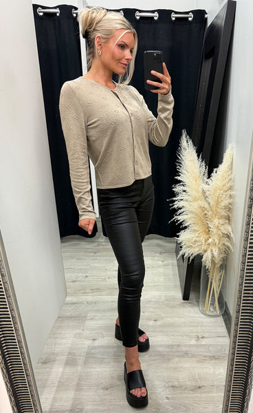 Nuashton cardigan - silver mink