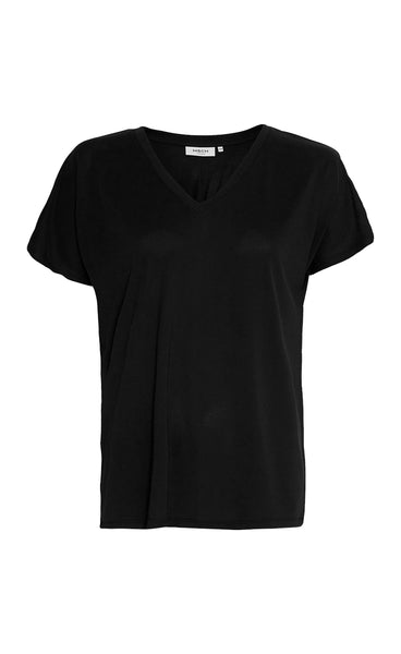 Fenya modal v-neck tee - black