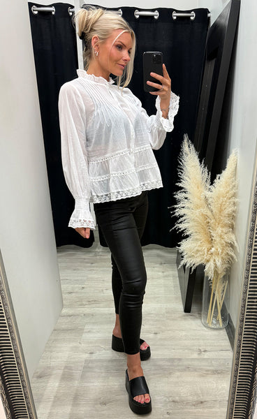 Audrey long sleeve - white