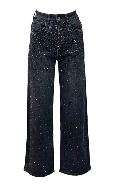 Teygju gallabuxur GLITTER - 8630-1