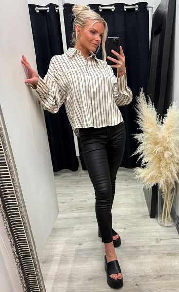 LOVE1495-5 - cream stripes