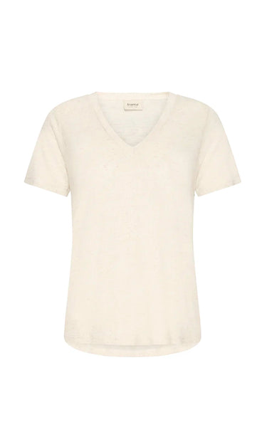 Finola tee 1 - oatmeal melange
