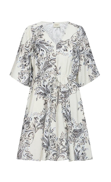 Adara dress 4 - dara brown and blue