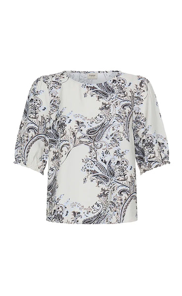 Adara blouse 5 - dara brown and blue