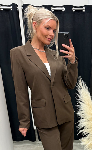 Fava long blazer - slate