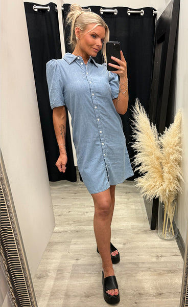 Ancey dress 3 - washed medium blue