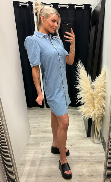 Ancey dress 3 - washed medium blue