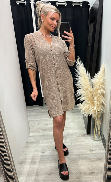 Bobbi dress 6 - dots mountain white