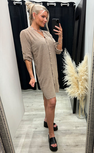Bobbi dress 6 - dots mountain white