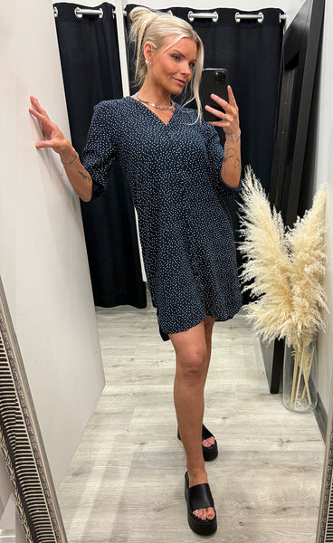 Bobbi dress 6 - dots navy