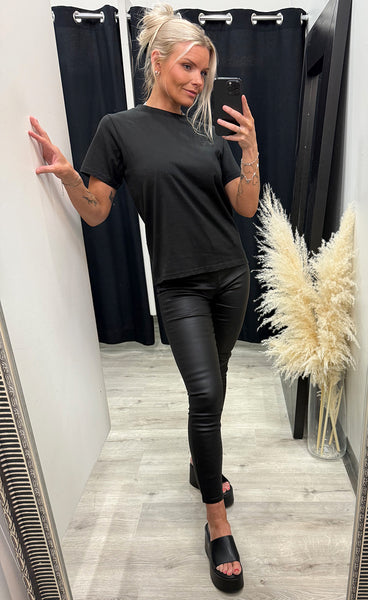 Palmer loose tee - black