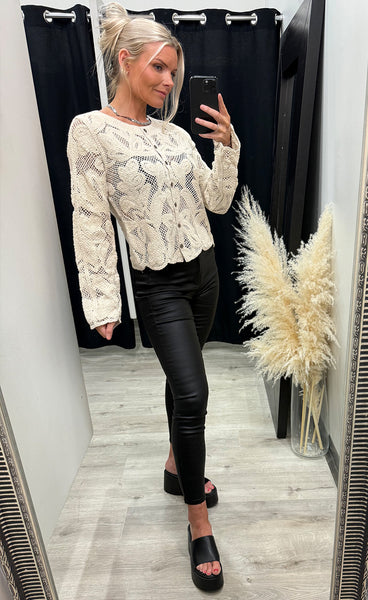 Prim cardigan 1 - oatmeal