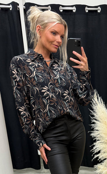 Barcella Agata shirt - black tiger