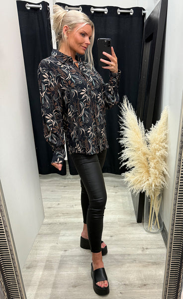 Barcella Agata shirt - black tiger