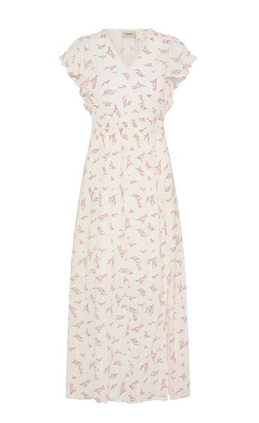 Easa dress 1 - white with pink flowers