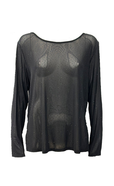 Toppur 9371 - black glitter