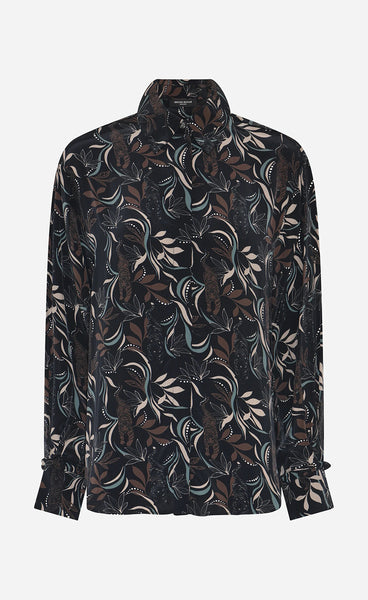 Barcella Agata shirt - black tiger