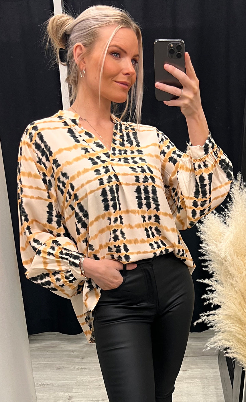 Irina blouse 2 - mauve chalk