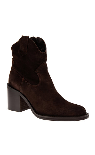JoDis Anila ökklaskór - dark brown suede leather