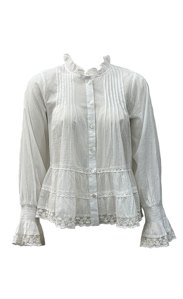Audrey long sleeve - white