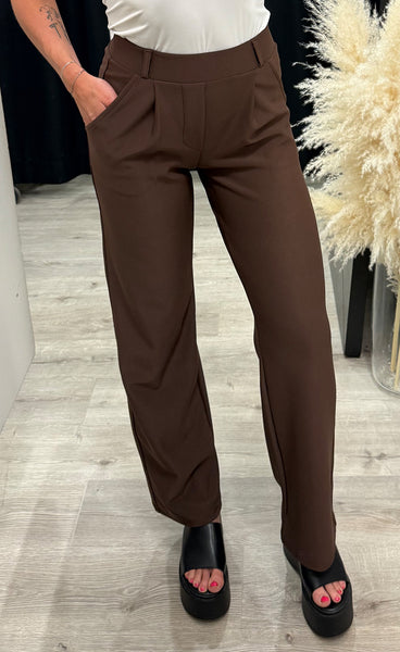 Teygju buxur 3312-70 - brown