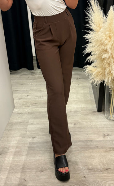 Teygju buxur 3312-70 - brown