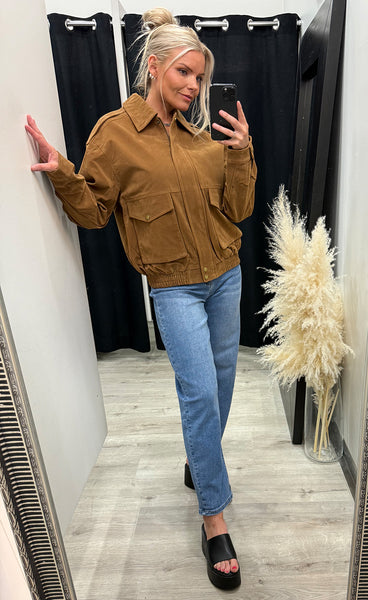 Sidney suede jacket 9208 - camel
