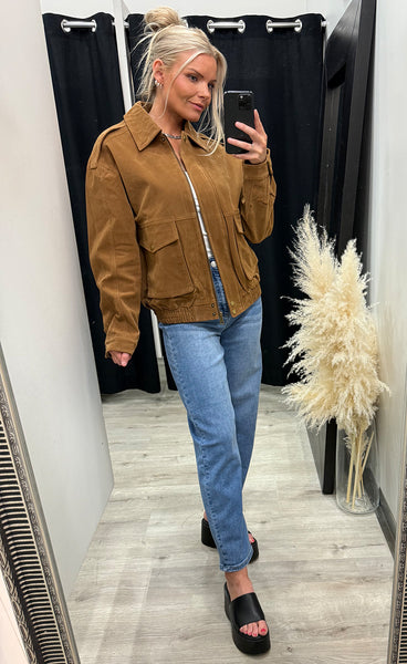 Sidney suede jacket 9208 - camel