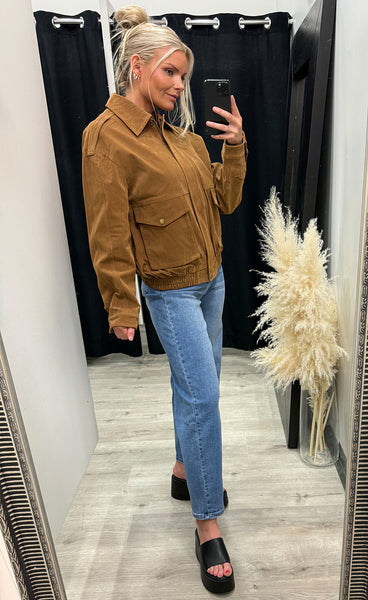 Sidney suede jacket 9208 - camel