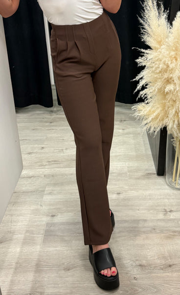 Teygju buxur 3312-71 - brown