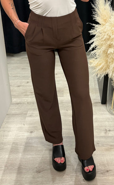 Teygju buxur 3312-71 - brown