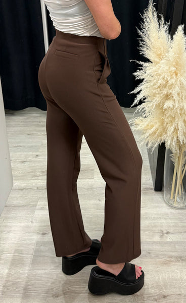 Teygju buxur 3312-71 - brown
