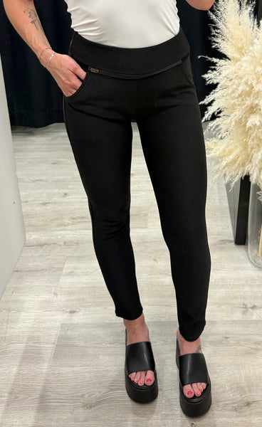 Zac jeggings 3312-5 - black