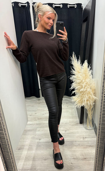 FREEQUENT Dodo dottie pullover - mole