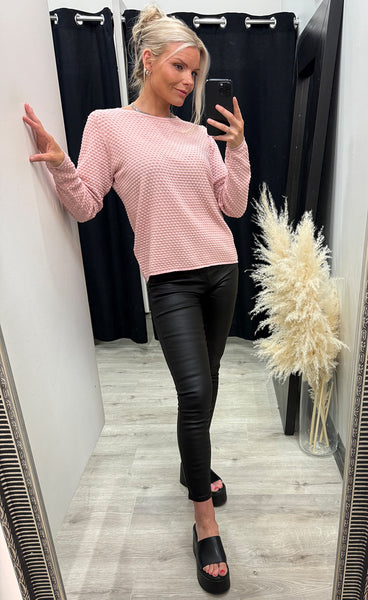 FREEQUENT Dodo dottie pullover - pale mauve